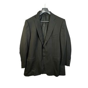 Ermenegildo Zegna Suit Jacket Mens 44 R US (56R UK) Black Wool Trofeo Business